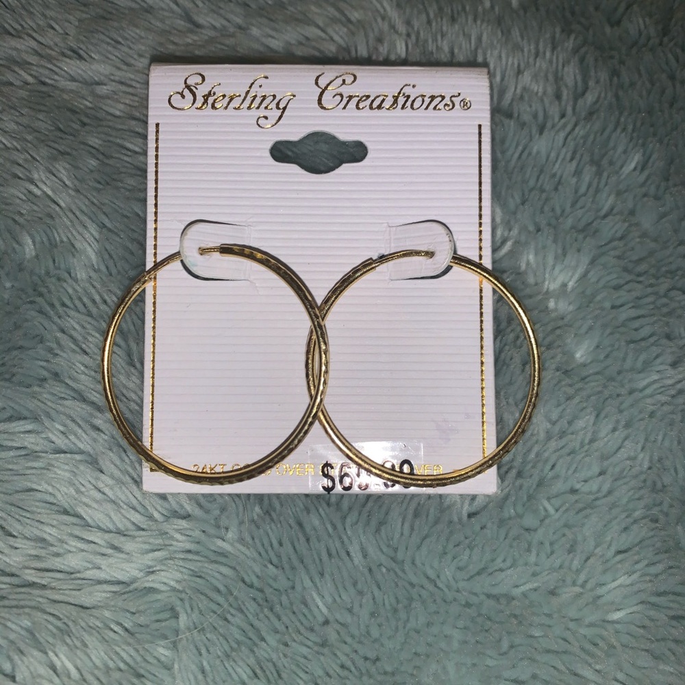 sterling silver gos-earrings endless hoops